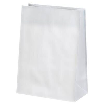 Sapsız Beyaz Taşıma Torbası Orta Boy 22x14x30 cm