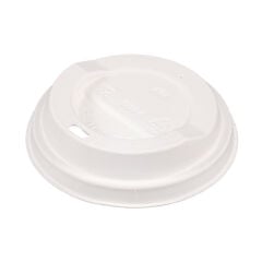 8-9 Oz Ekolojik Uni Sıcak İçecek Kapağı Beyaz (FSC Mix)