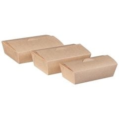 Kraft Karton Gıda Kutusu Büyük 14,5x19,5x5,5 cm
