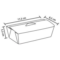 Kraft Karton Gıda Kutusu Küçük 8,5x17,5x5,5 cm 300 Adet