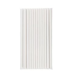 Beyaz Frozen Kağıt Pipet 8 x 204 mm