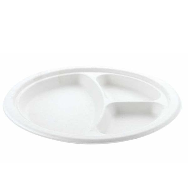 Ekolojik 3 Gözlü Karton Tabak 26 cm