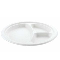 Ekolojik 3 Gözlü Karton Tabak 26 cm