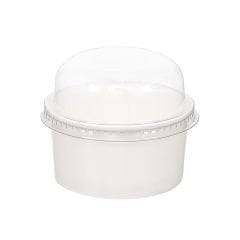 100 cc Beyaz Karton Kase Kapağı Bombe