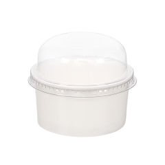 100 cc Beyaz Karton Kase Kapağı Bombe