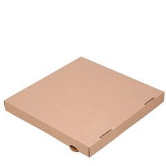 Baskısız Kraft Pizza Kutusu 33x33x3,5 cm