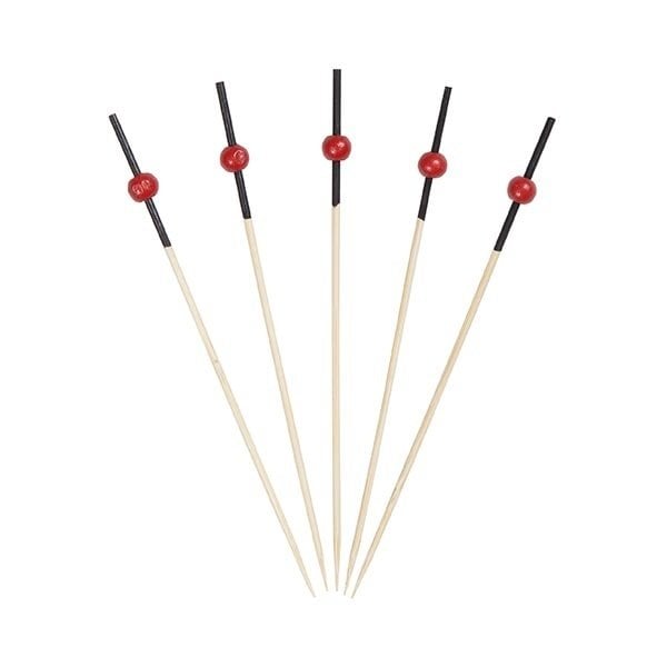 Kırmızı Top Bambu Kürdan 10cm