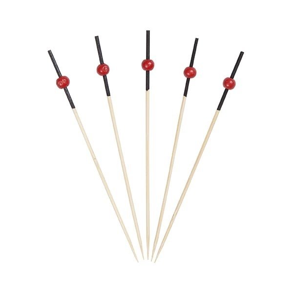 Kırmızı Top Bambu Kürdan 10cm