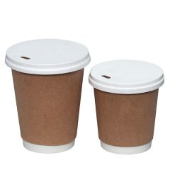 8-9-12 oz Karton Sıcak İçecek Kapağı Beyaz