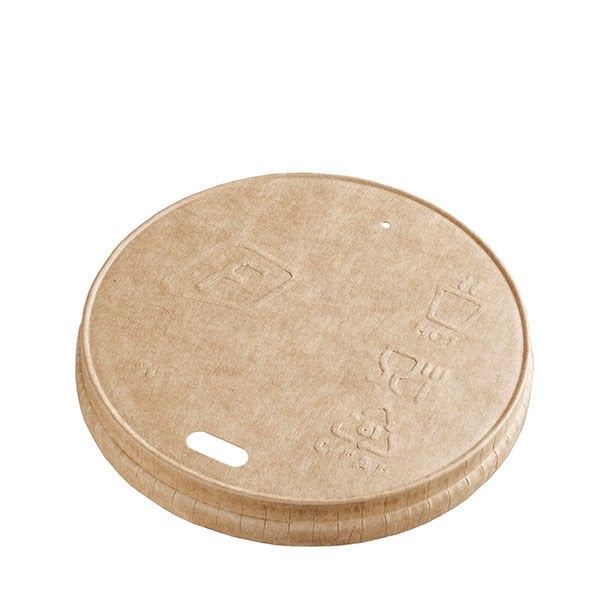 14-16 oz Karton Sıcak içecek Kapağı Kraft