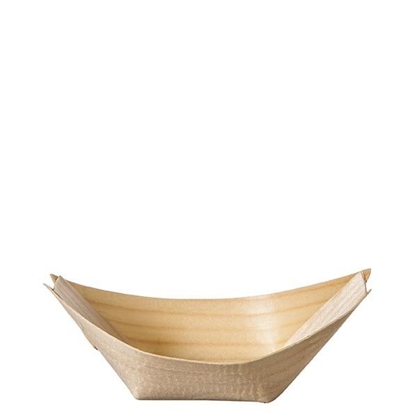 Bambu Kayık Tabak Düz 4 x 7 cm 50 Adet