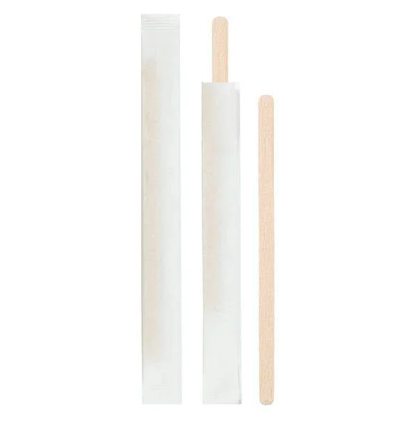 Kağıt Sargılı Tahta Karıştırıcı 11 cm