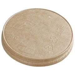 8-9-12 oz Perfore Delikli Karton Sıcak İçecek Kapağı Kraft
