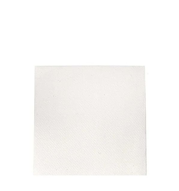 Kumaş Dokulu Airlaid Kare Beyaz Peçete 20x20cm