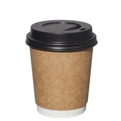 8oz Kraft Double Wall Karton Bardak - Ekstra Kalın