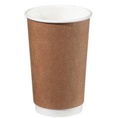 14oz Kraft Double Wall Karton Bardak - Ekstra Kalın