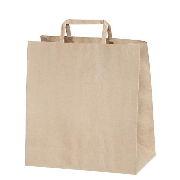 Naturel Kraft Çanta Düz Saplı Büyük Boy 16x27x28cm