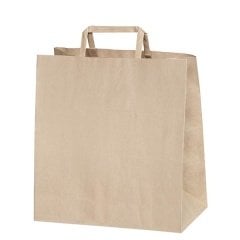 Naturel Kraft Çanta Düz Saplı Büyük Boy 16x27x28cm