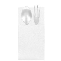 Garson Katlama Cepli Beyaz Airlaid Peçete 33x40cm