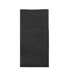 Garson Katlama Cepli Siyah Airlaid Peçete 33x40cm