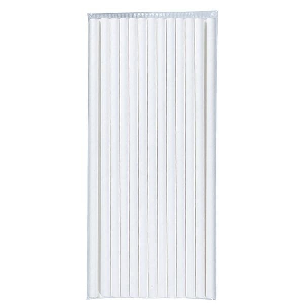 Beyaz Kağıt Pipet 6mmx19,7cm