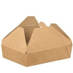 Kraft Karton Menü Kutusu 14x19.5x5 cm