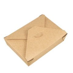 Kraft Karton Menü Kutusu 14x19.5x5 cm