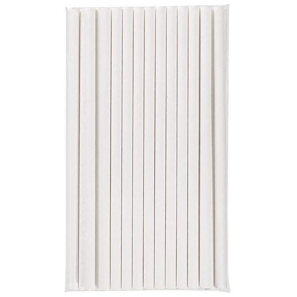 Beyaz Frozen Kağıt Pipet 8mmx23cm