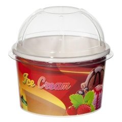 Karton Dondurma Kase Kapağı Bombe 200cc ve 230cc 100 Adet