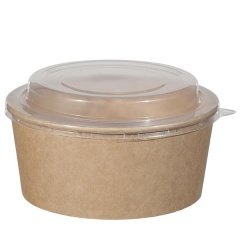 Kraft Karton Salata Kase Kapağı Sıcak 550 ve 750 cc
