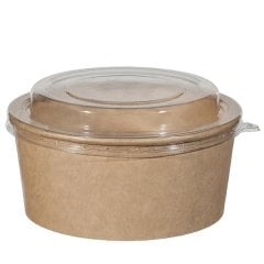 Kraft Karton Salata Kase Kapağı Soğuk 550 ve 750 cc