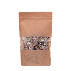 Kraft Pencereli Kilitli Doypack 18x29x9 cm - 750 gr