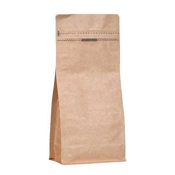 Kraft Metalize Kilitli Flat Bottom 12.5x27.5x8 cm - 500 gr