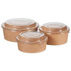 Orego Kraft Karton Salata Kasesi 1100 cc