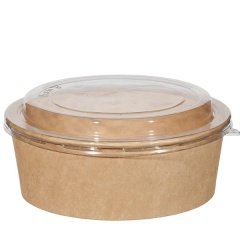 Kraft Karton Salata Kase Kapağı Soğuk 1100 cc