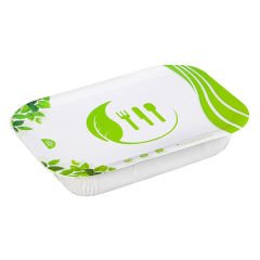 NP18 Sıcağa Dayanıklı Karton Gıda Kabı 220x170 mm