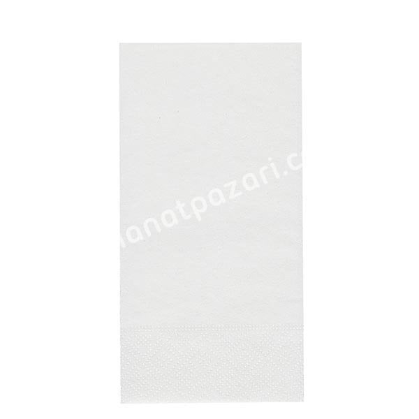 DENİZ Garson Katlama Peçete Beyaz 33x33 cm