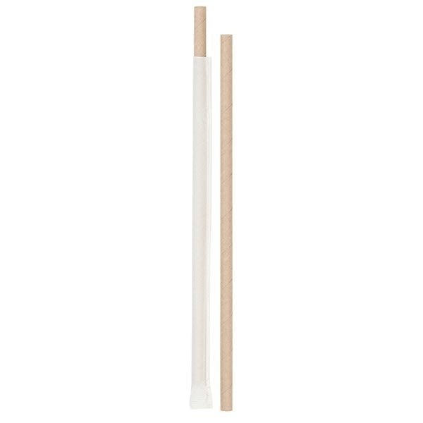 Kraft Kağıt Pipet Kağıt Sargılı 6x197 mm