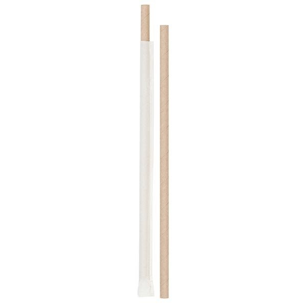 Kraft Kağıt Pipet Kağıt Sargılı 6x197 mm