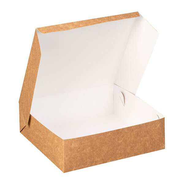 Kraft Karton Kuru Pasta Kutusu 20x20x6,5 cm