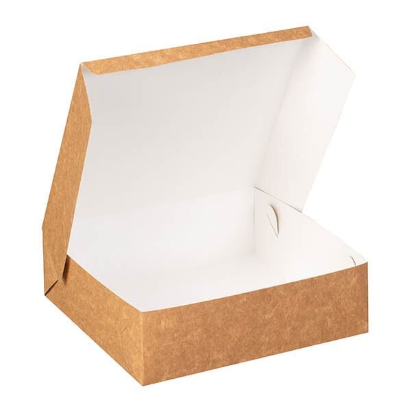 Kraft Karton Kuru Pasta Kutusu 20x20x6,5 cm