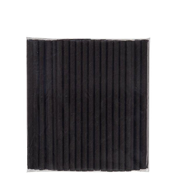 Kağıt Kokteyl Pipet Siyah 6x15 cm 100 Adet