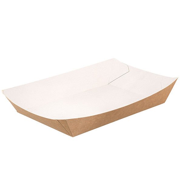 Kraft Karton Kayık Tabak Jumbo 24,5x16,5 cm