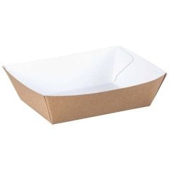 Kraft Karton Kayık Tabak Küçük 11x7 cm