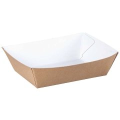 Kraft Karton Kayık Tabak Küçük 11x7 cm