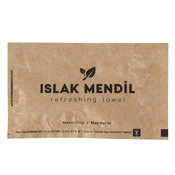 Kraft Islak Mendil 6x10 cm Mandalina (70° Alkollü)
