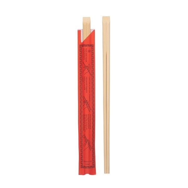 Çin Yemek Çubuğu Chopstick KIRMIZI Kılıf 24cm 100lü
