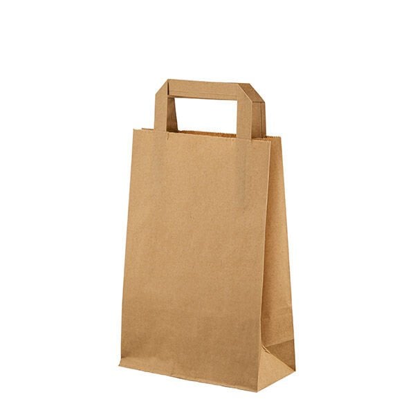 Naturel Kraft Çanta Düz Saplı Mini Boy 18x8x26 cm