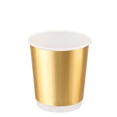 8 oz Altın Double Wall Karton Bardak