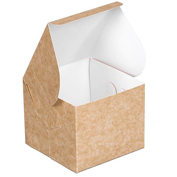Kraft Karton Turta Kutusu 12x12x10 cm
